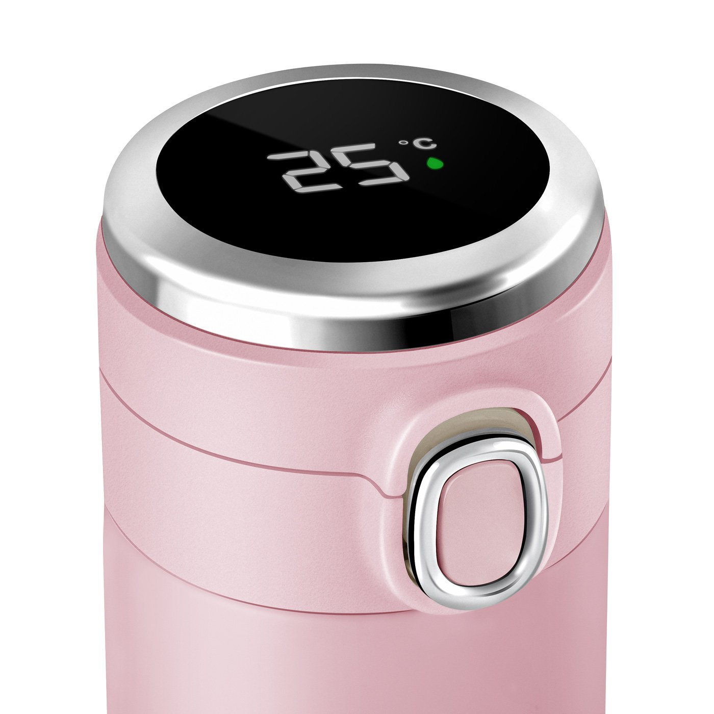 Murrano Personalized LED Thermos Mug - Rose