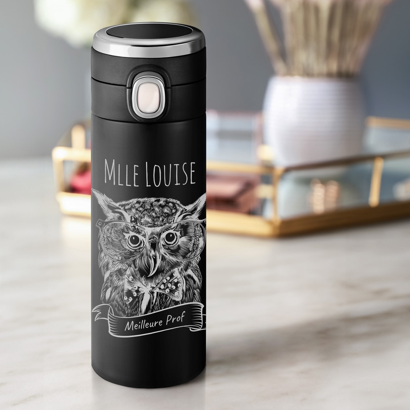Taza térmica personalizada Murrano con pantalla LED