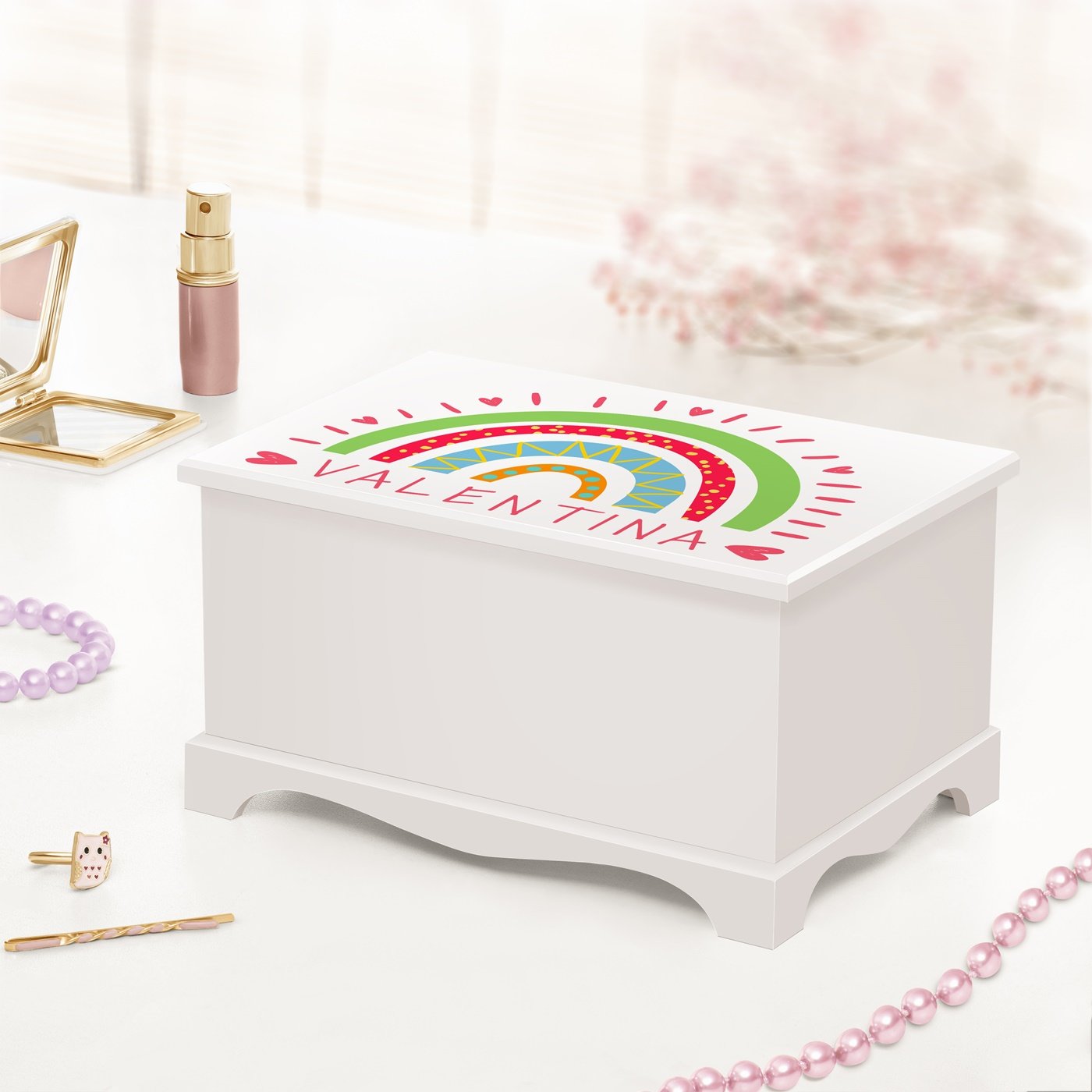 Caja musical Murrano - Niña bailarina personalizada