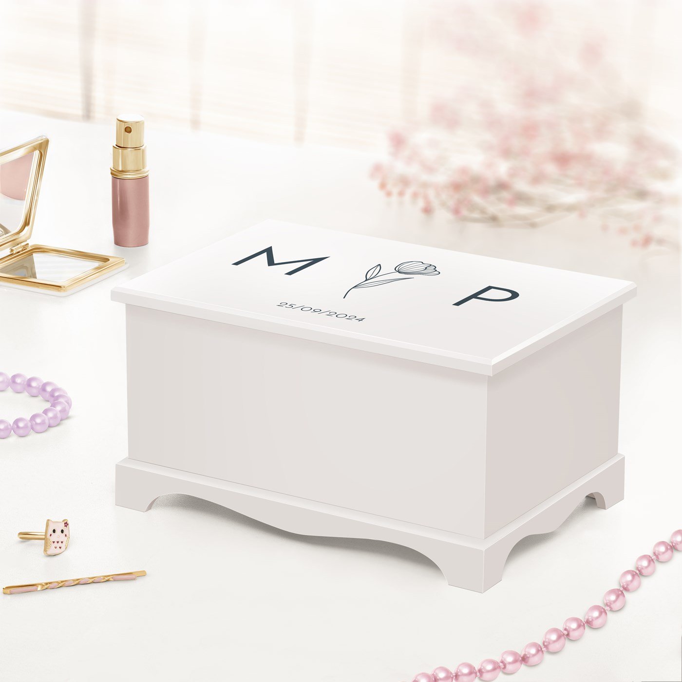 Murrano Musical Jewelry Box - Personalized Couple Dance for Wedding