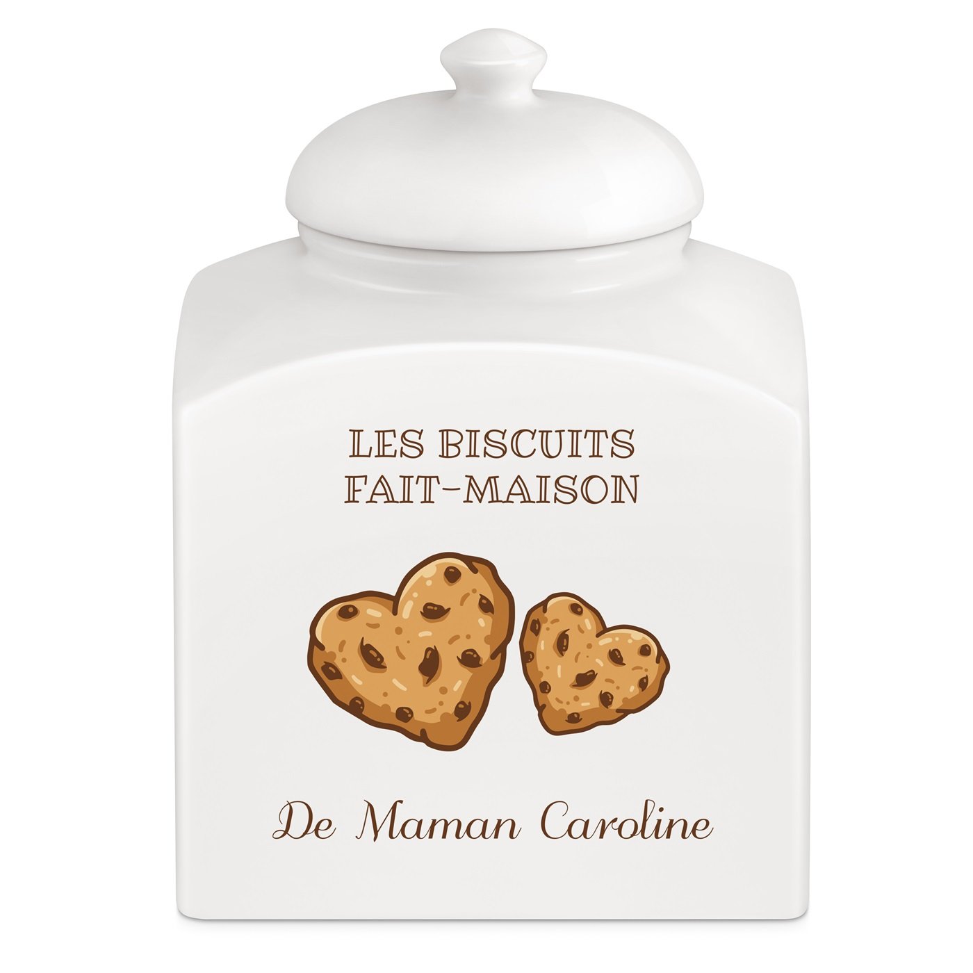 Murrano Ceramic Cookie Jar with Personalized Print for Mom