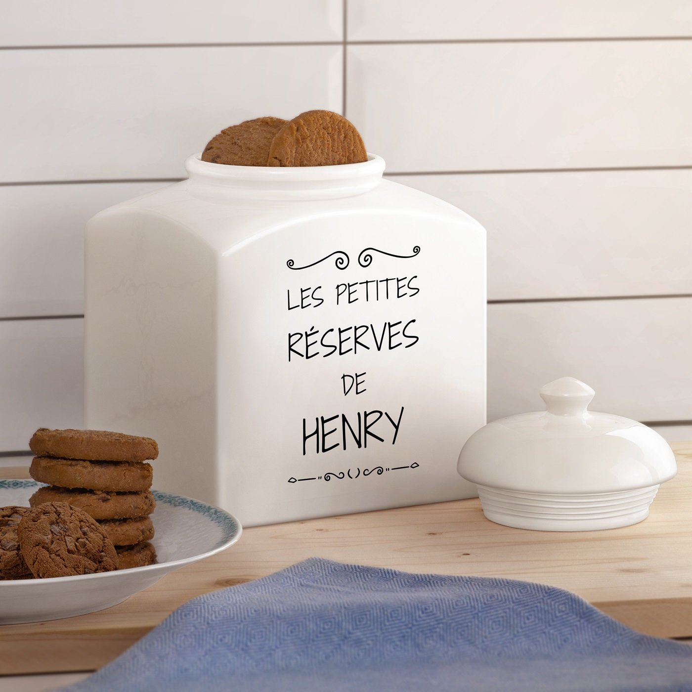 Jarra de galletas cerámica personalizada Murrano