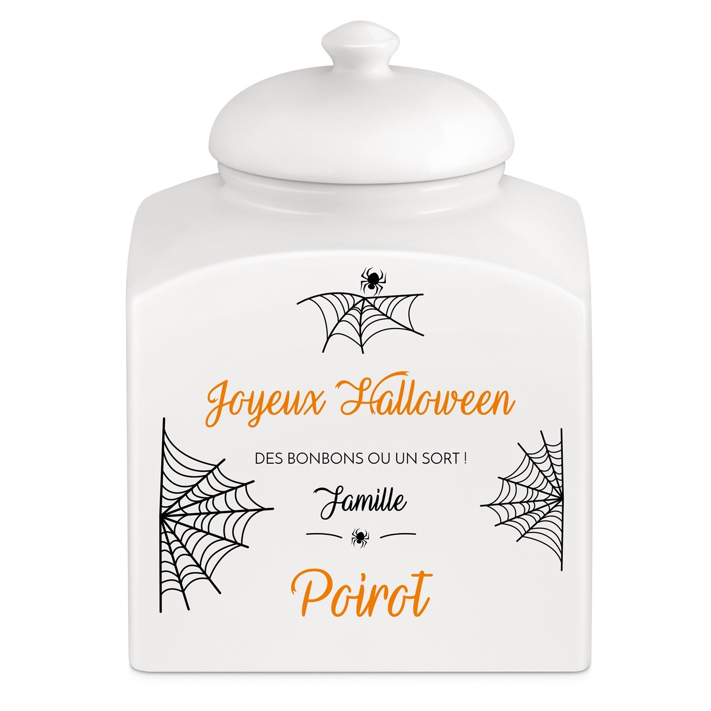 Murrano Ceramic Cookie Jar with Custom Design for Housewarming