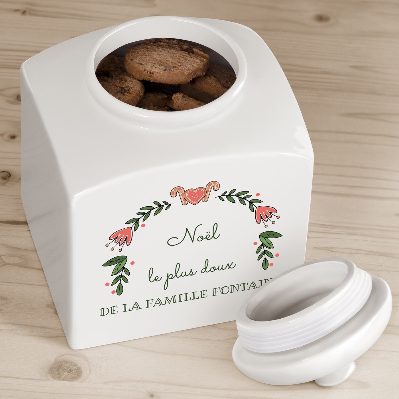 Murrano Ceramic Cookie Jar for Couples