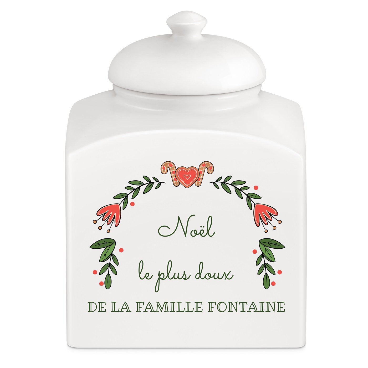 Murrano Ceramic Cookie Jar for Couples