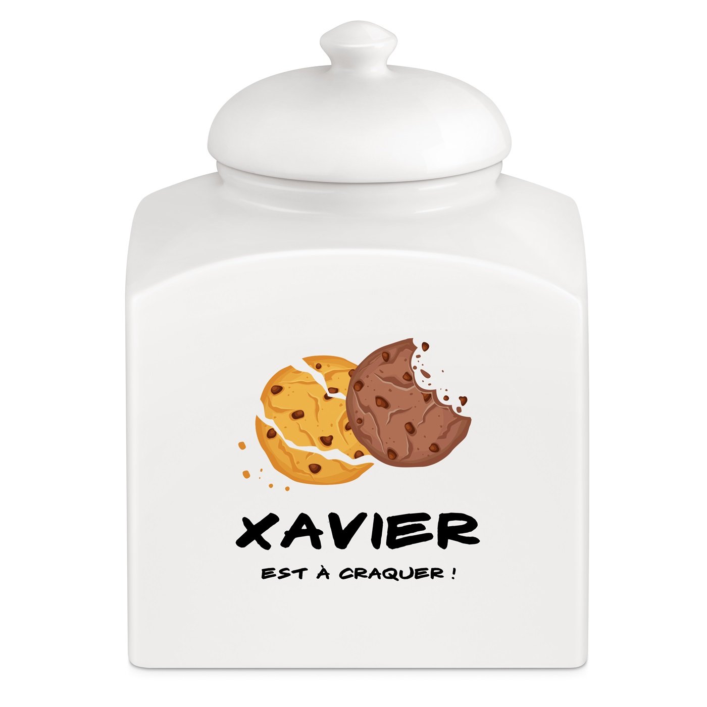 Jarre à biscuits en céramique Murrano personnalisée pour homme