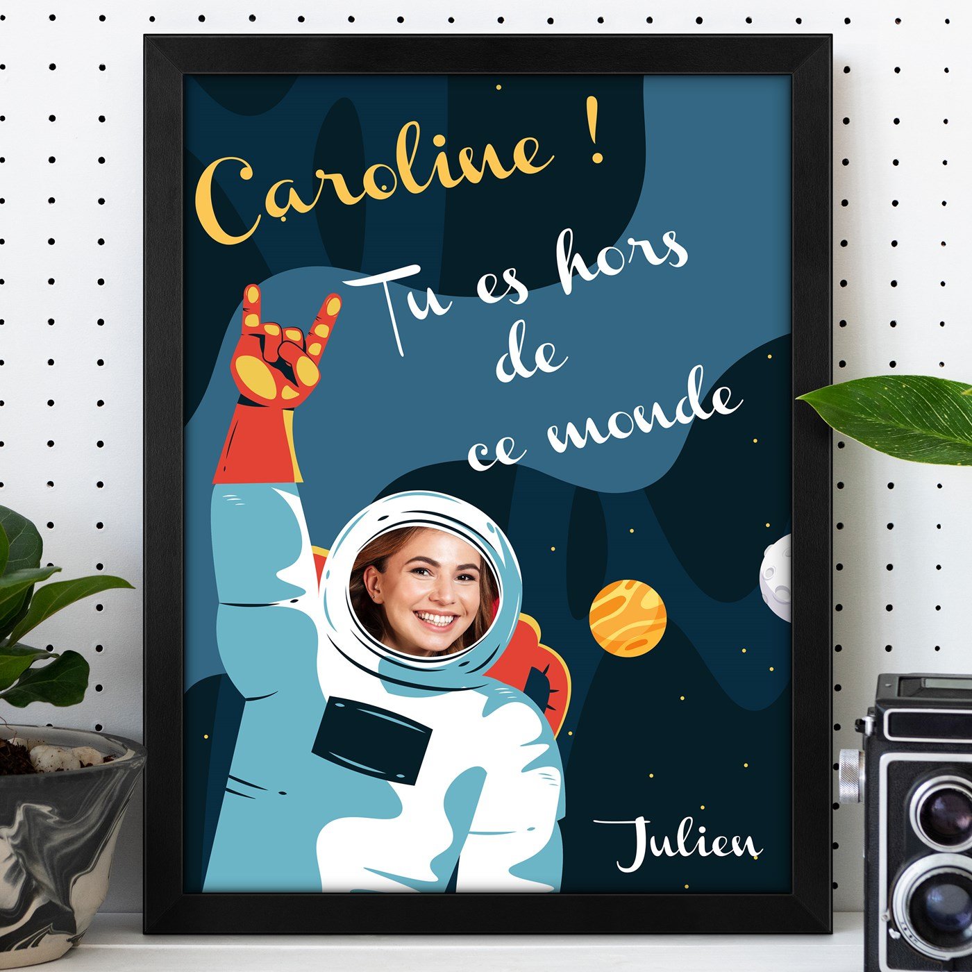  póster enmarcado personalizado Murrano para una amiga