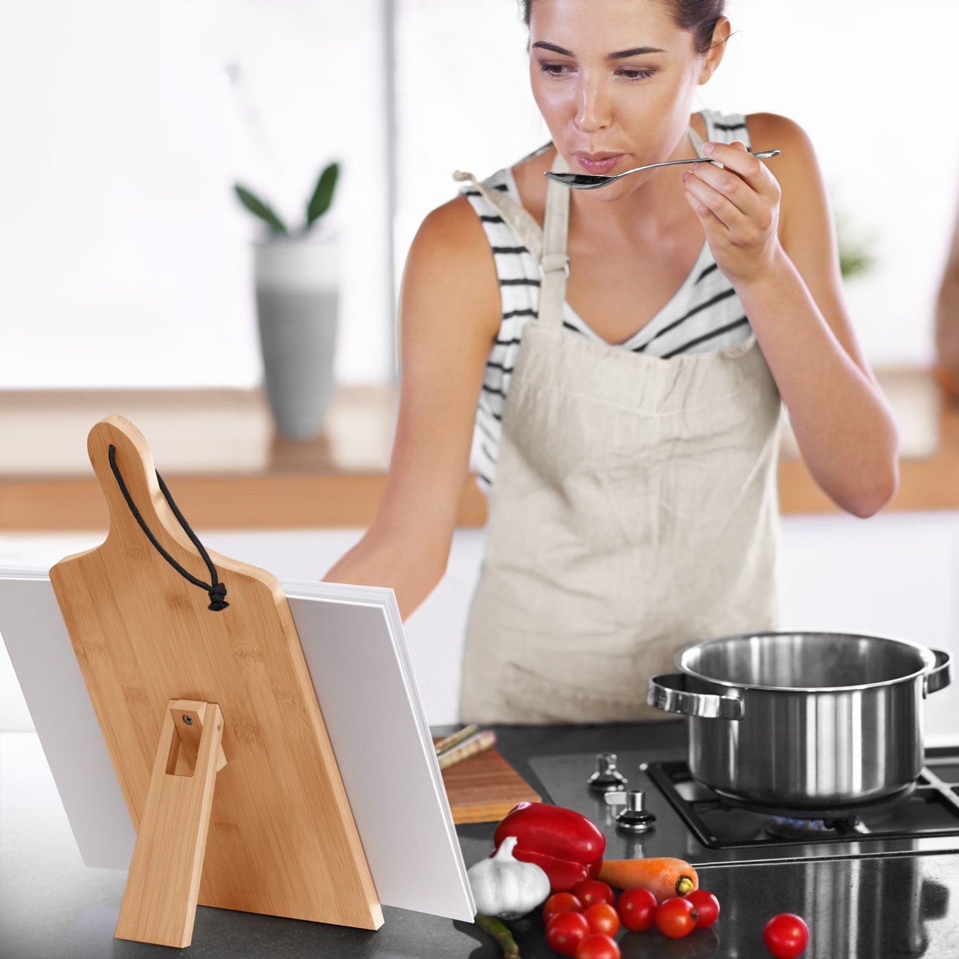 Soporte de libro en forma de tabla de cortar Murrano
