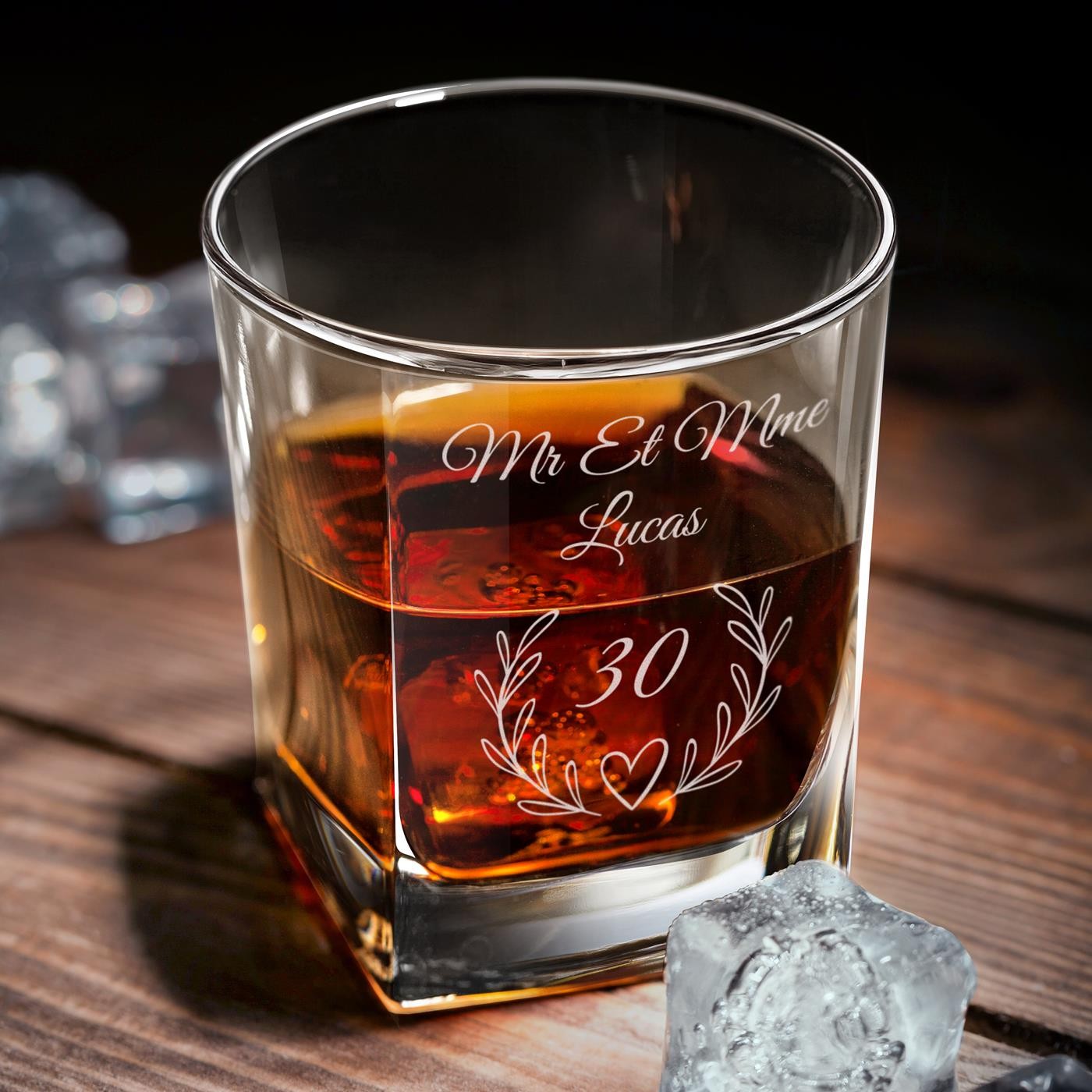 Set de whisky para el aniversario de bodas de Murrano