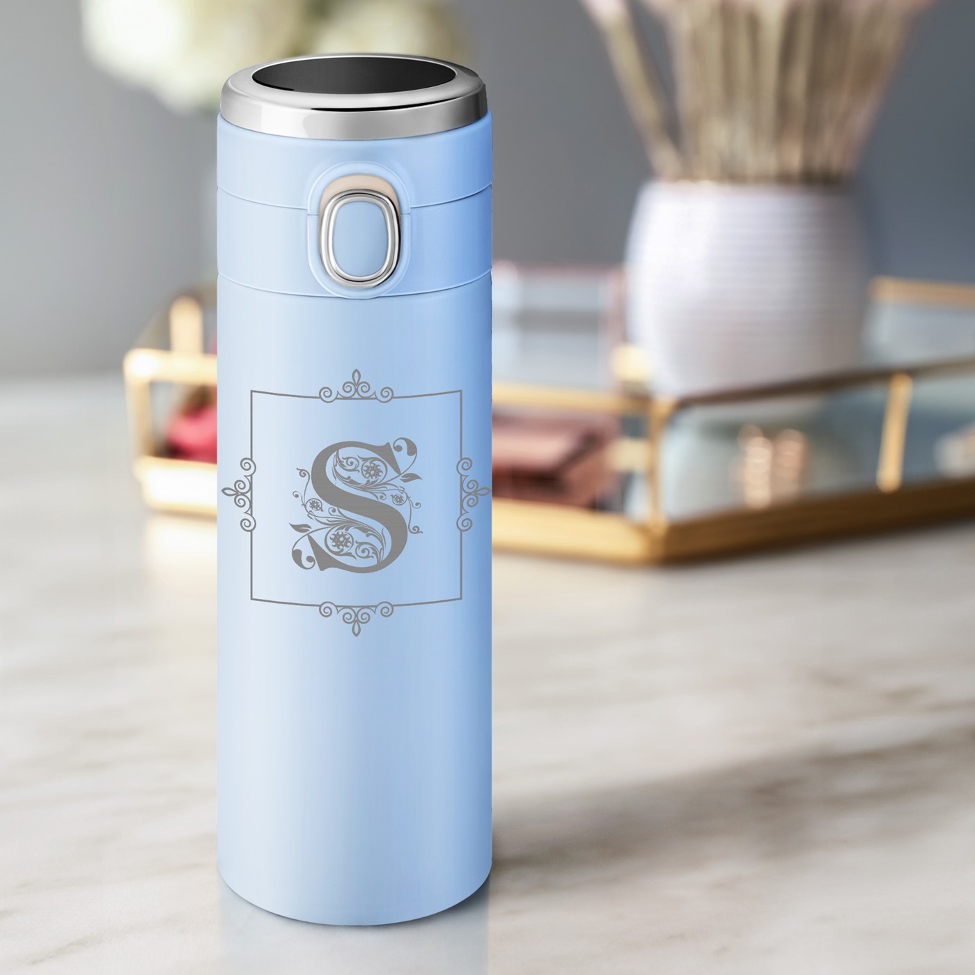 Taza aislante Murrano con pantalla LED