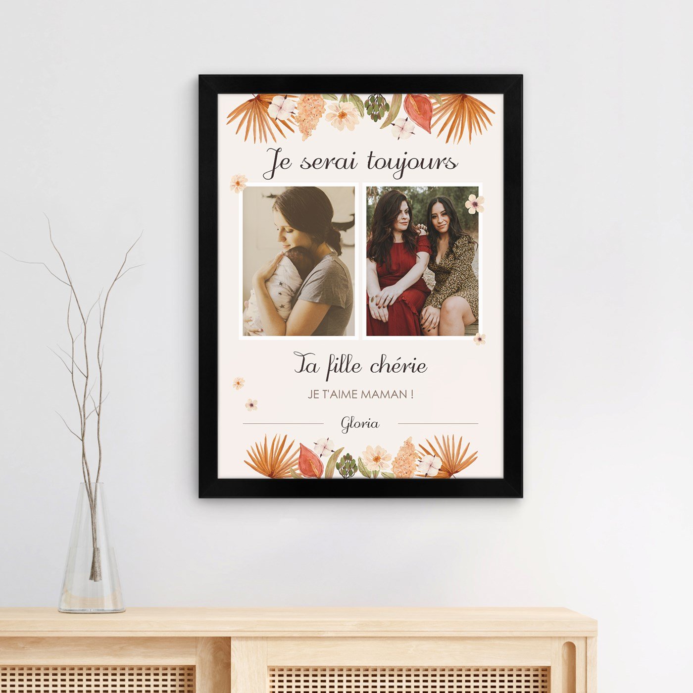  póster enmarcado personalizado Murrano - La mejor mamá