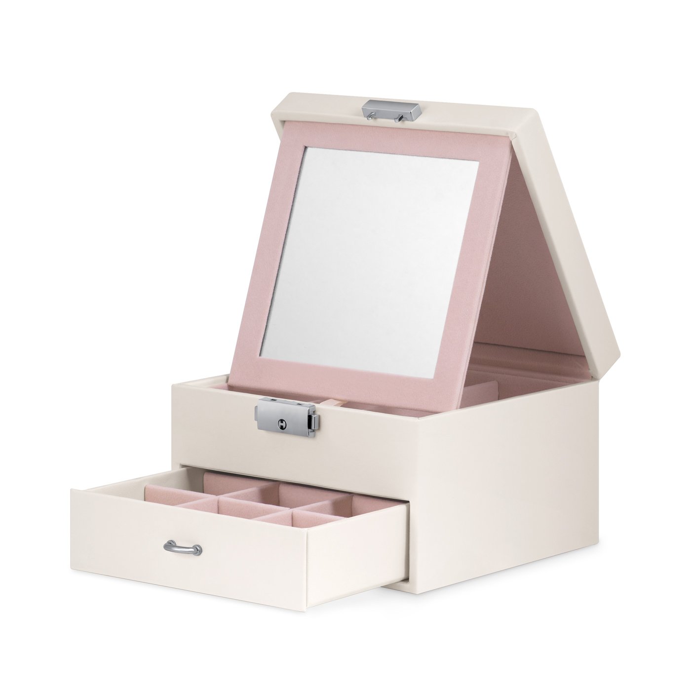 Caja de joyas Murrano personalizada - Beige con foto personalizada