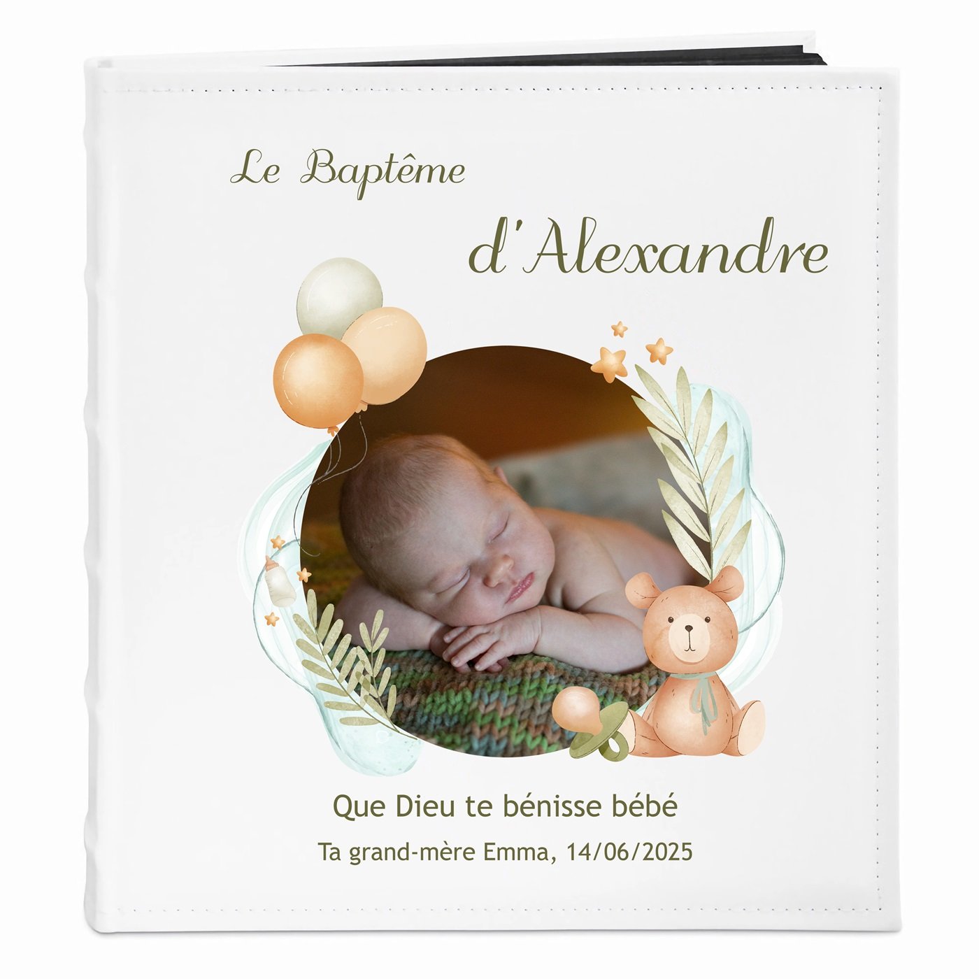 Murrano Custom Photo Album for Boy's Communion