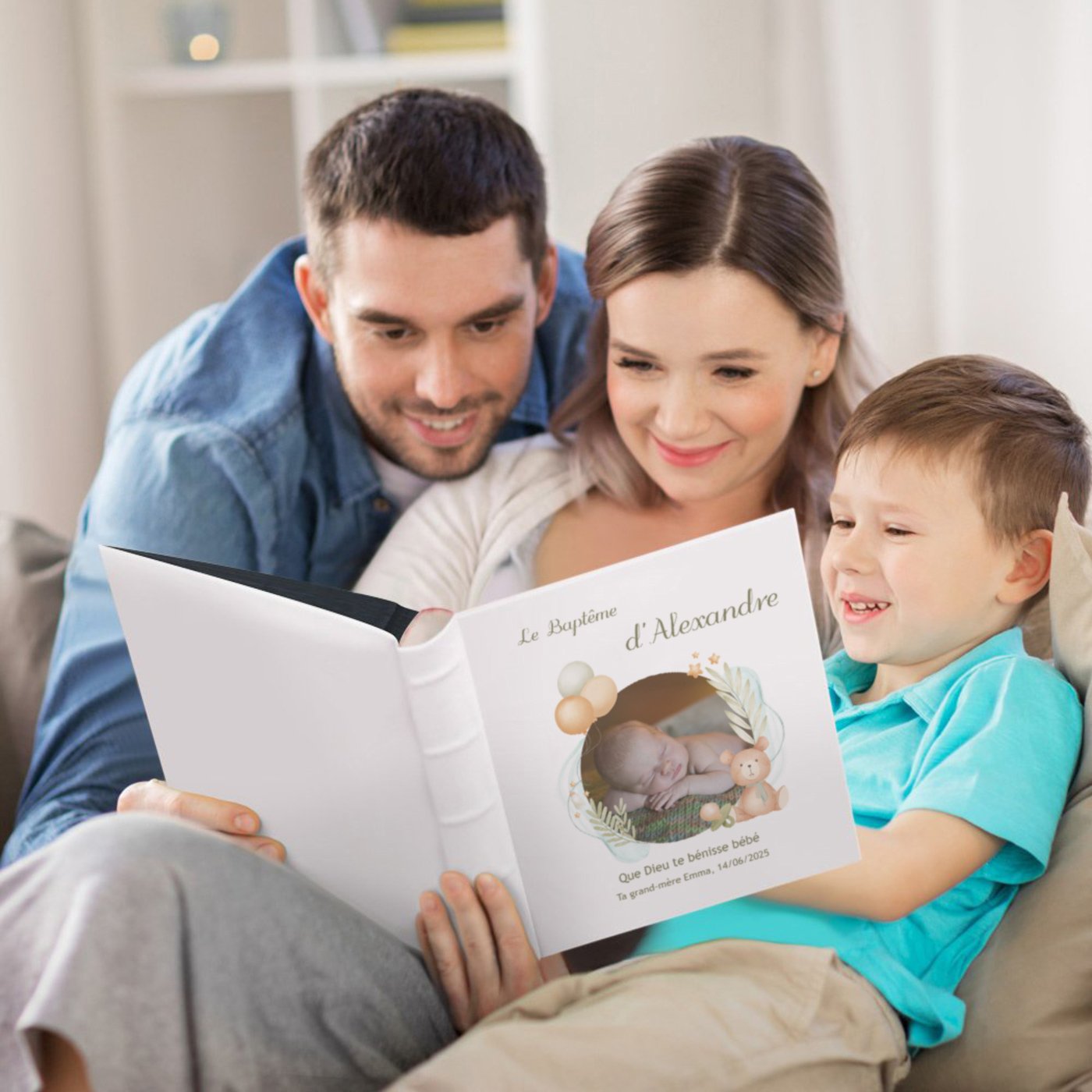Murrano Custom Photo Album for Boy's Communion