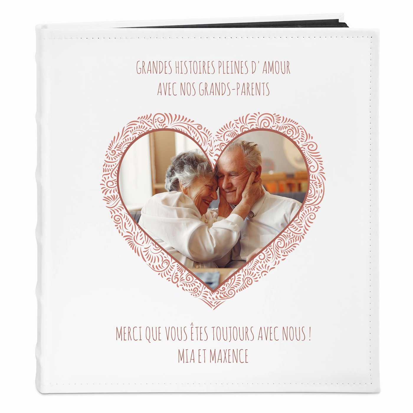 Murrano Personalized Photo Album for Grandparents - Wedding Thank You Gift