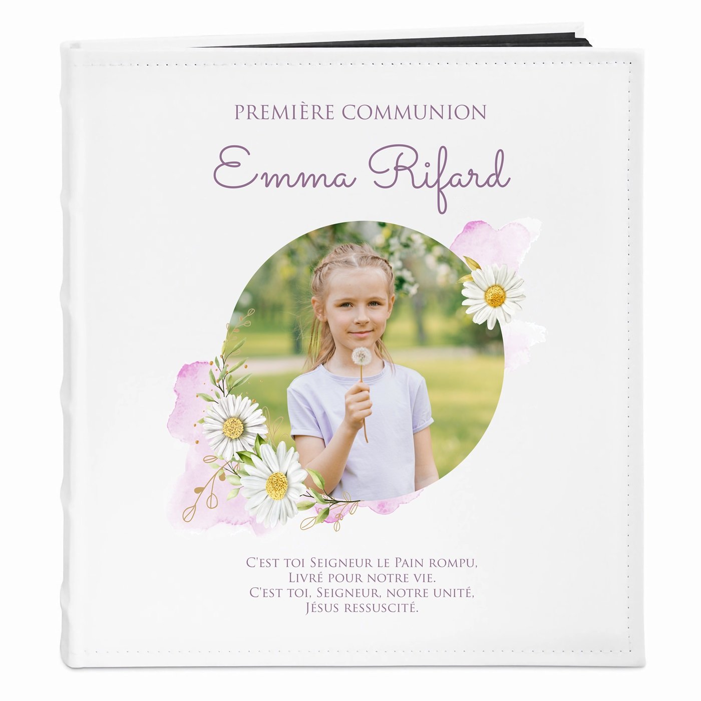 Murrano Personalized Photo Album for Girl's First Communion
