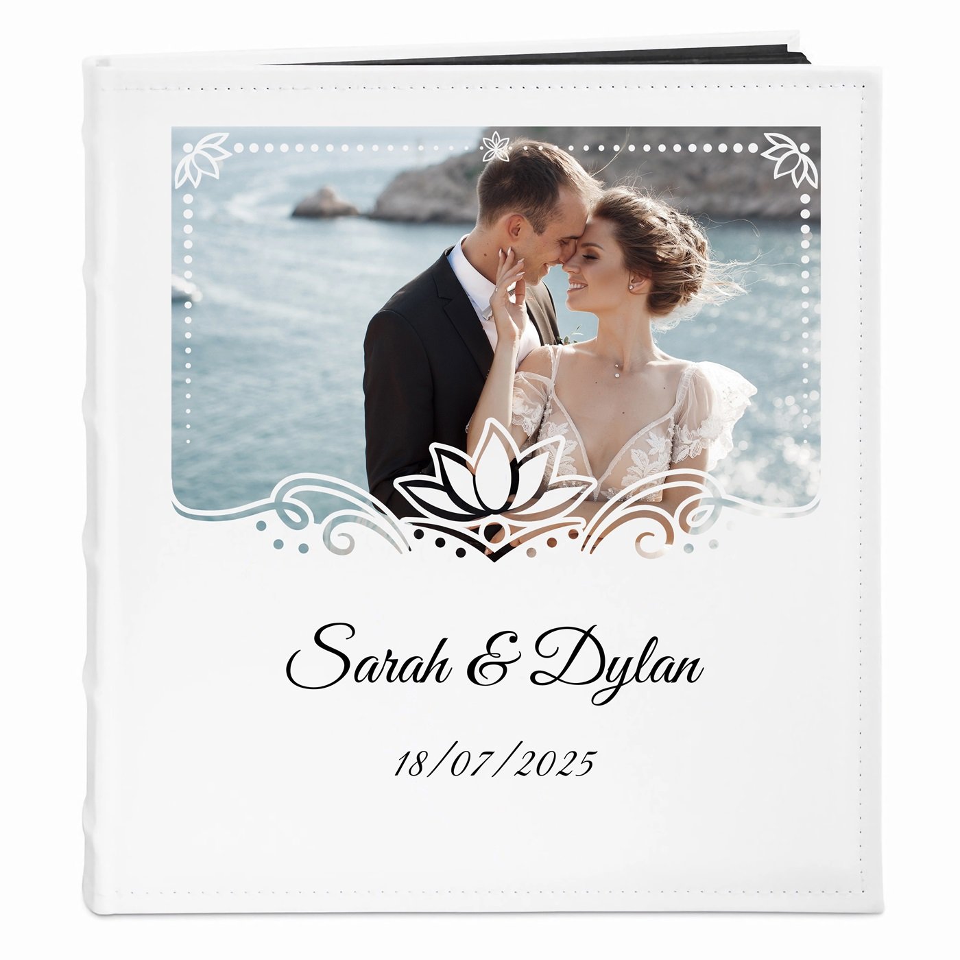 Álbum de fotos personalizado Murrano para parejas - Libro de recuerdos de boda