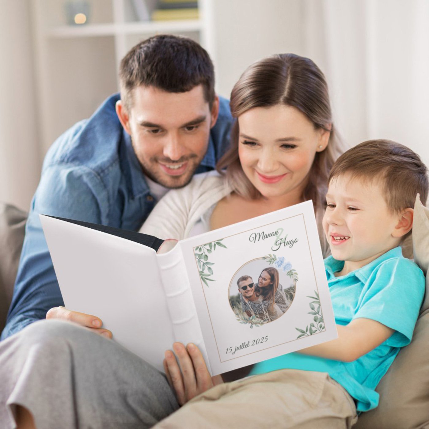 Murrano Personalized Photo Album for Couples - Wedding Memory Book