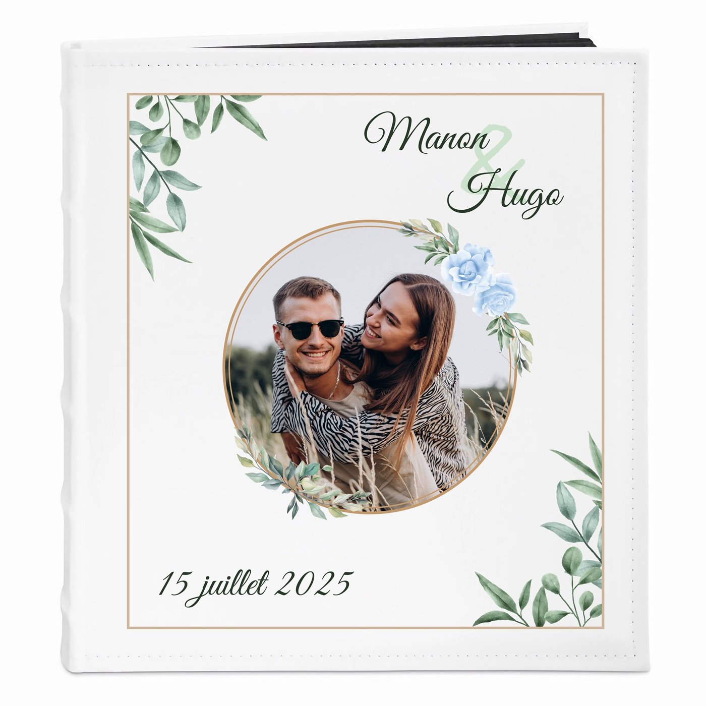 Álbum de fotos personalizado Murrano para parejas - Libro de recuerdos de boda
