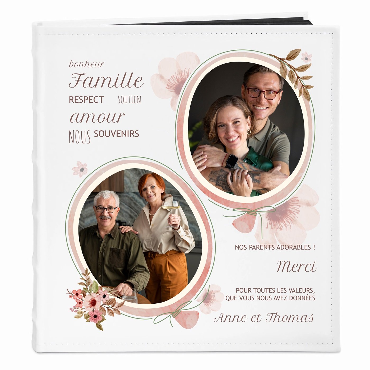 Álbum de fotos personalizado Murrano - Gracias por la boda