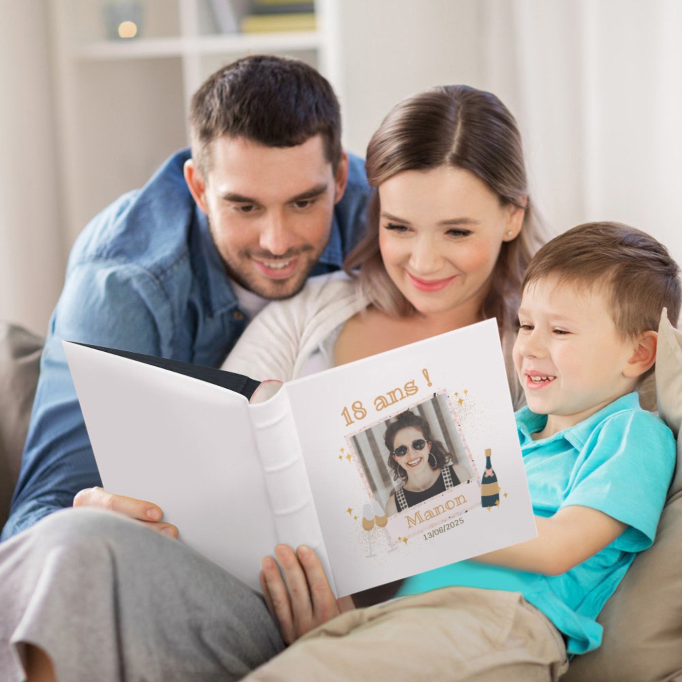 Murrano Personalized Photo Album for 18th Birthday Woman