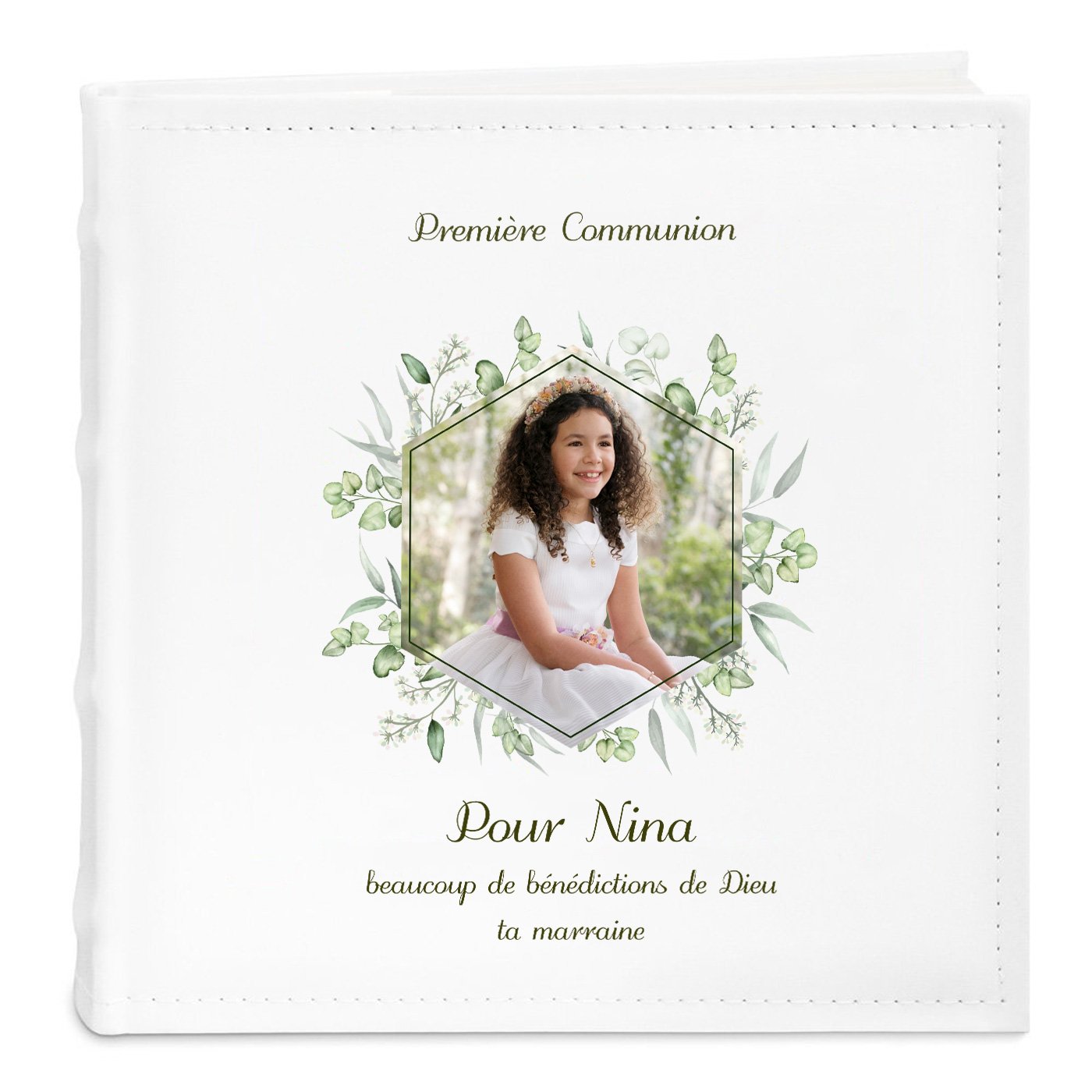 Álbum de fotos personalizado Murrano para primera comunión