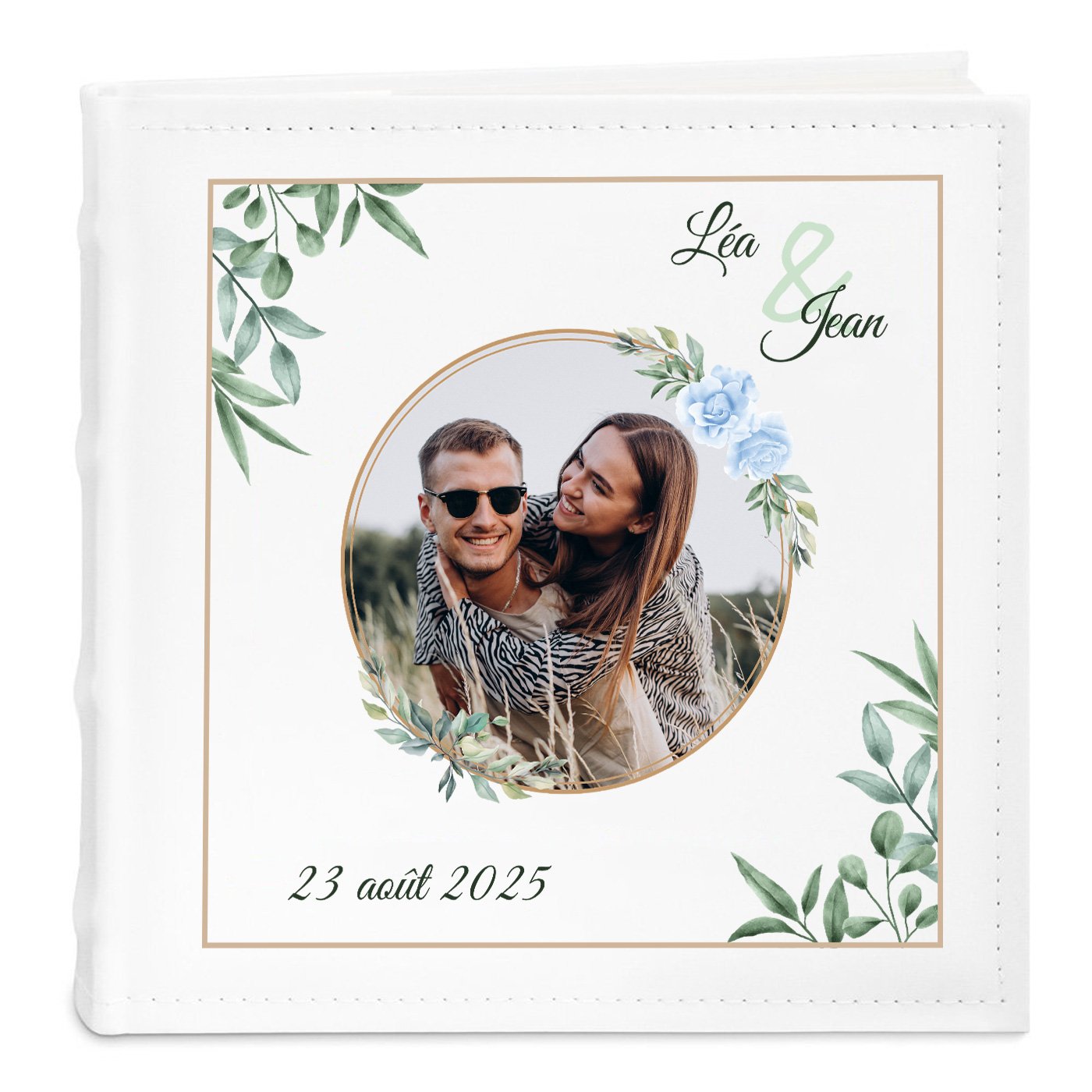 Álbum de fotos personalizado para novios