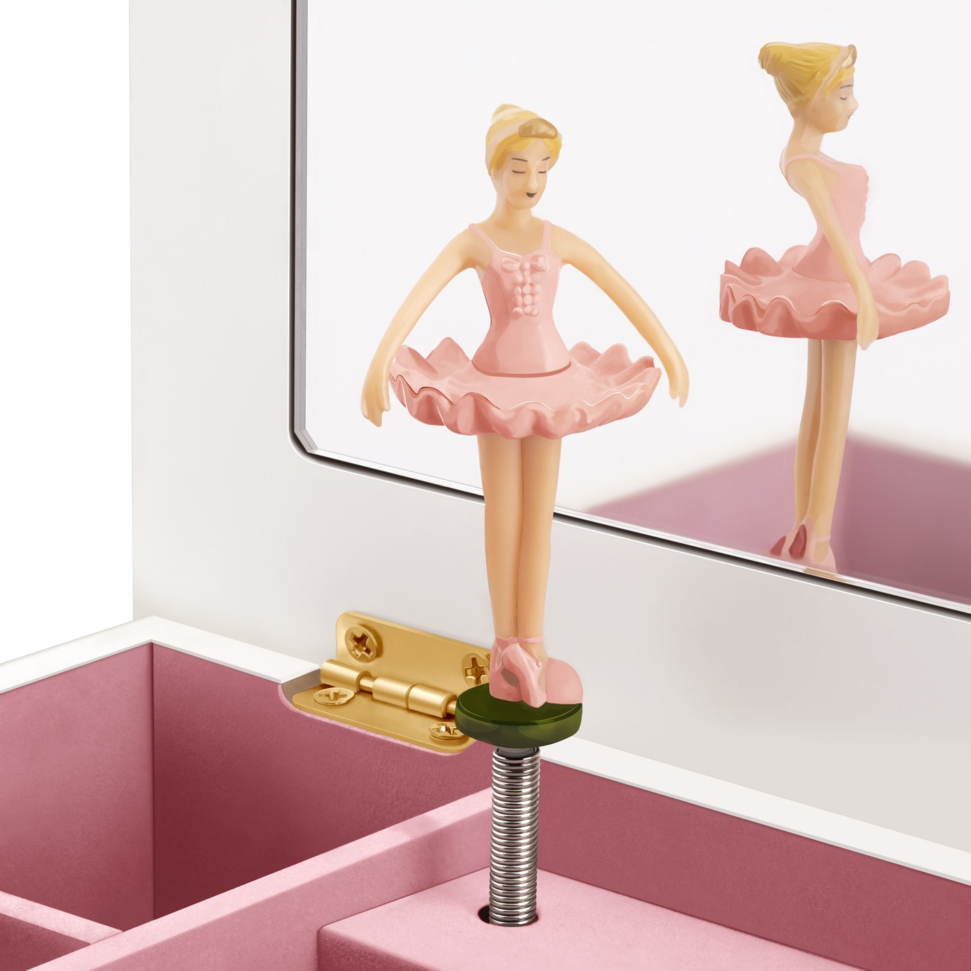 Caja de joyas musical personalizada Murrano con foto para niñas pequeñas