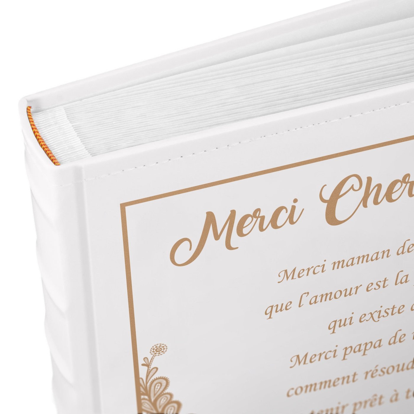 Murrano Personalized Large Format Photo Album for Parents Wedding Thank You
