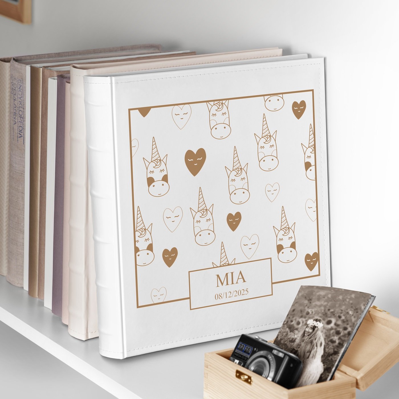 Murrano Personalized Large Format Photo Album for Girl's Birthday