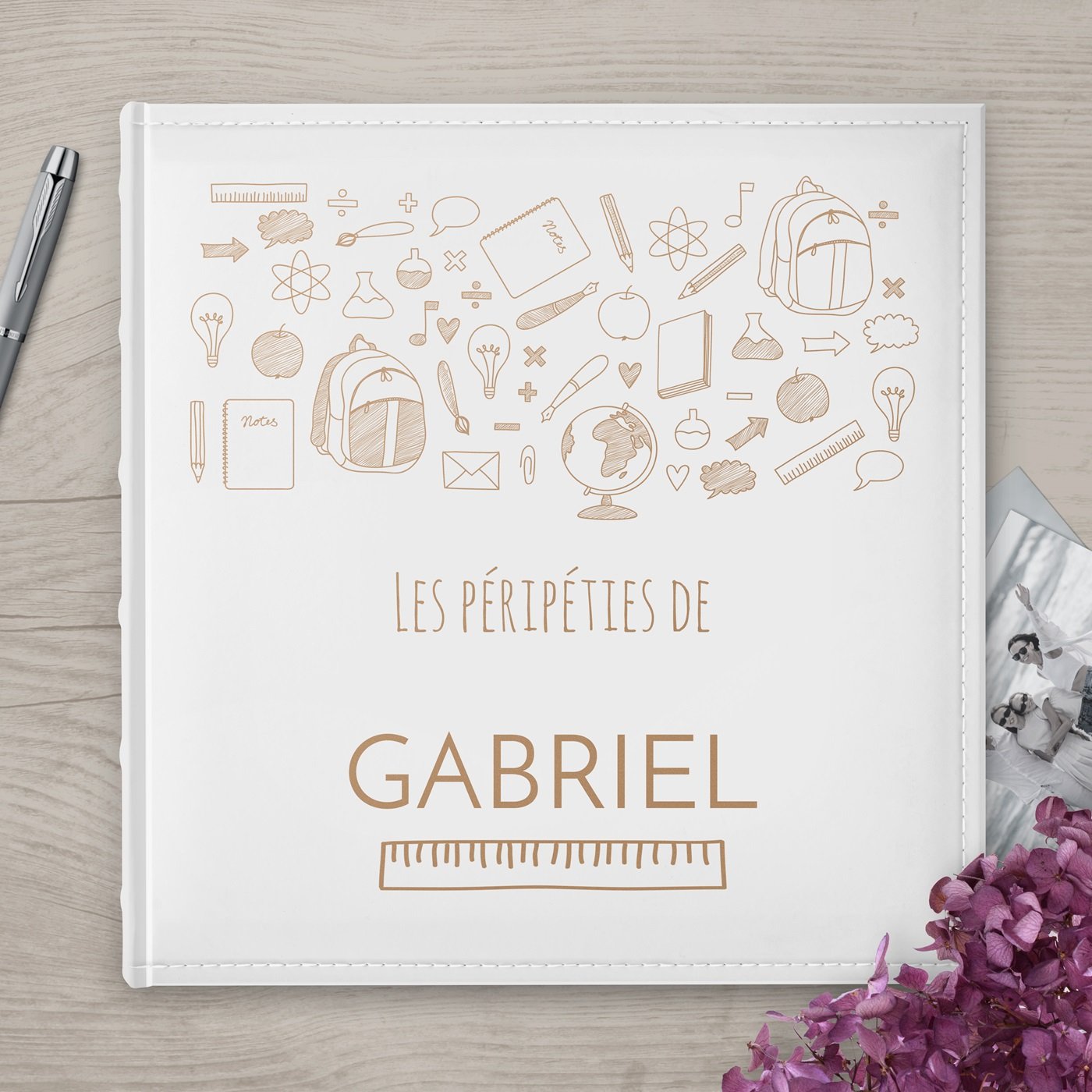 Álbum de fotos personalizado Murrano de gran formato para niños