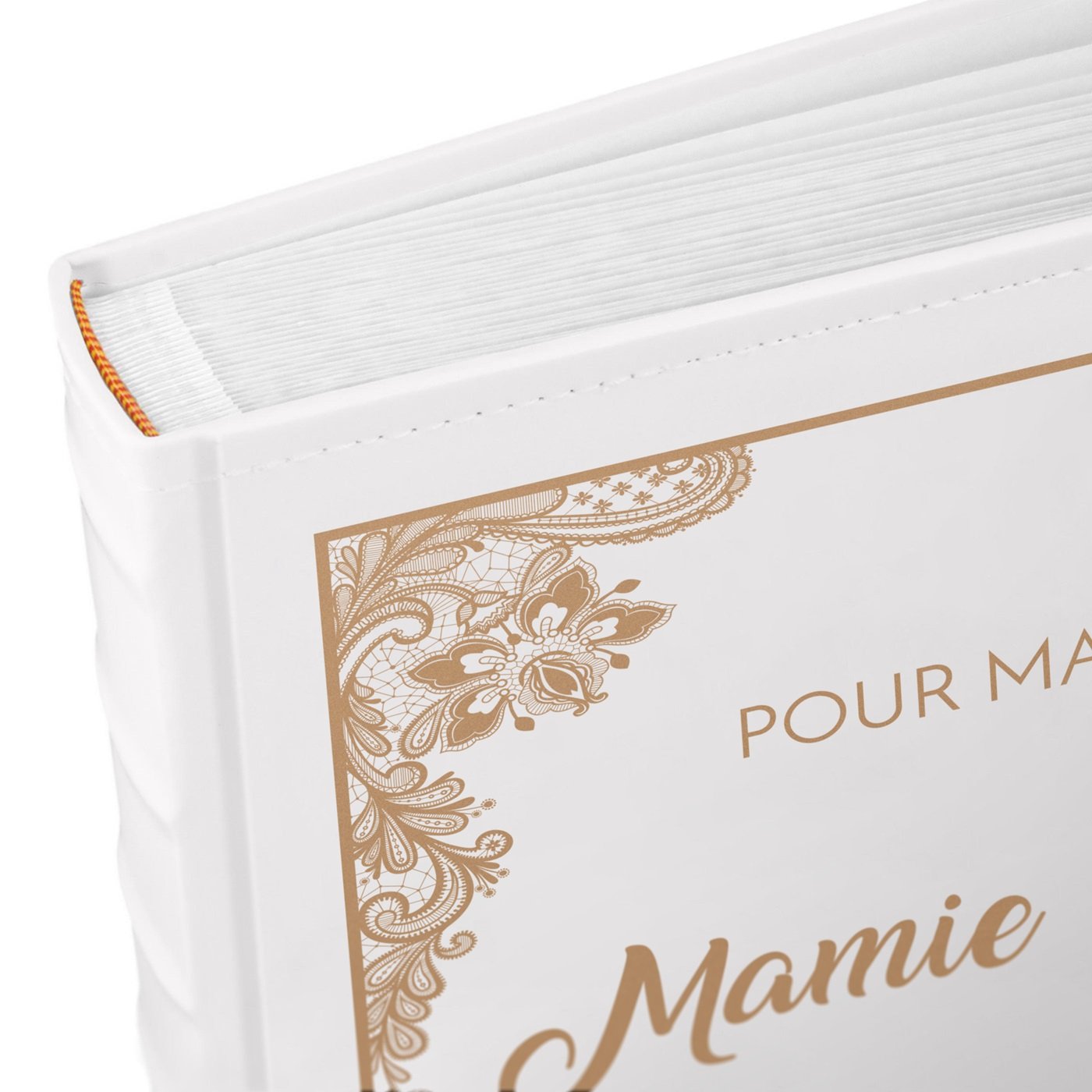 Álbum de fotos personalizado de gran formato Murrano para el cumpleaños de la abuela
