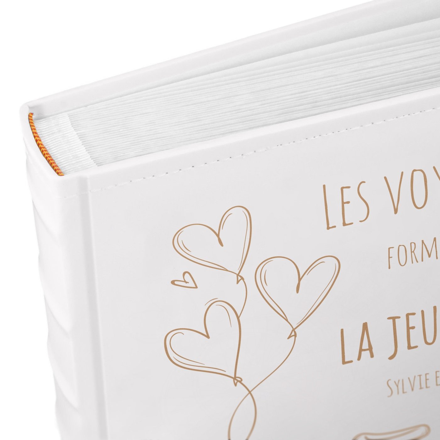Murrano Large Format Photo Album with Customization for a Cycling Couple
