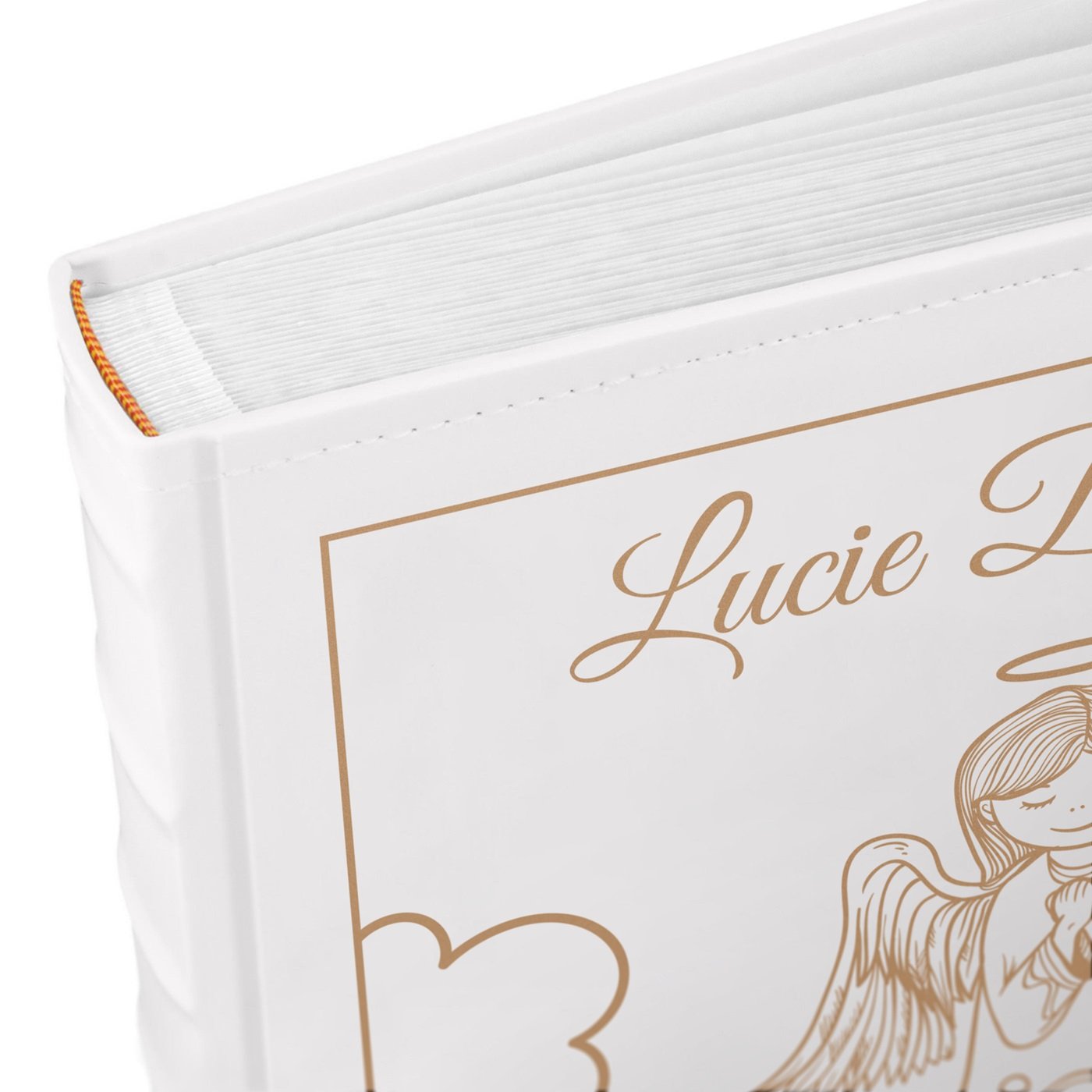 Murrano Personalized Large Format Photo Album for a Little Girl's Baptism