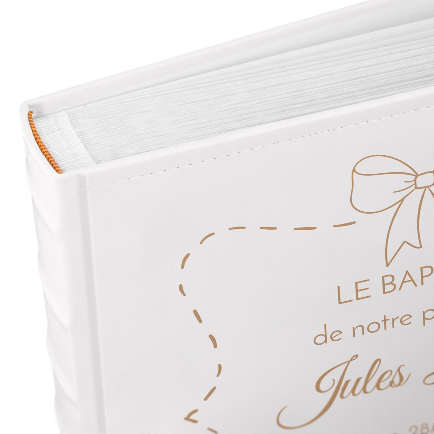 Murrano Large Photo Album with Customization for a Boy's Baptism
