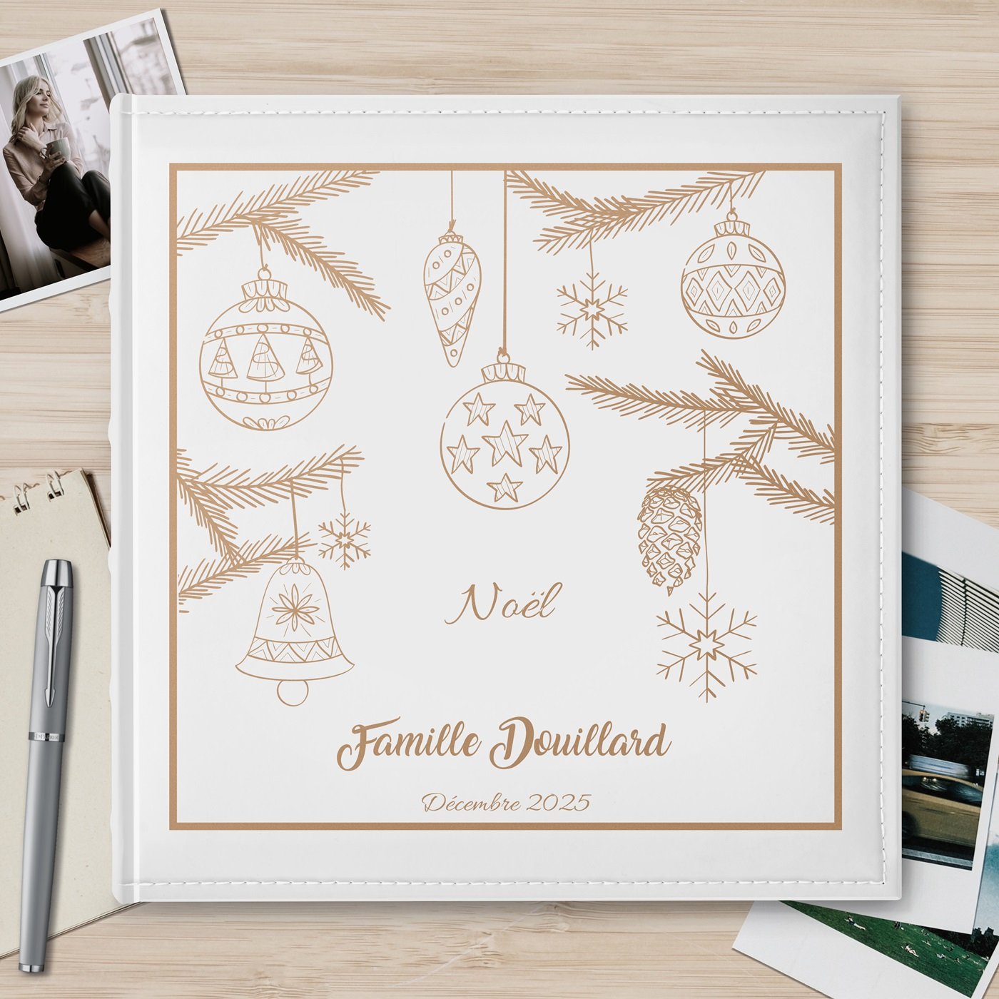 Álbum de fotos Murrano de gran formato - Navidad en familia