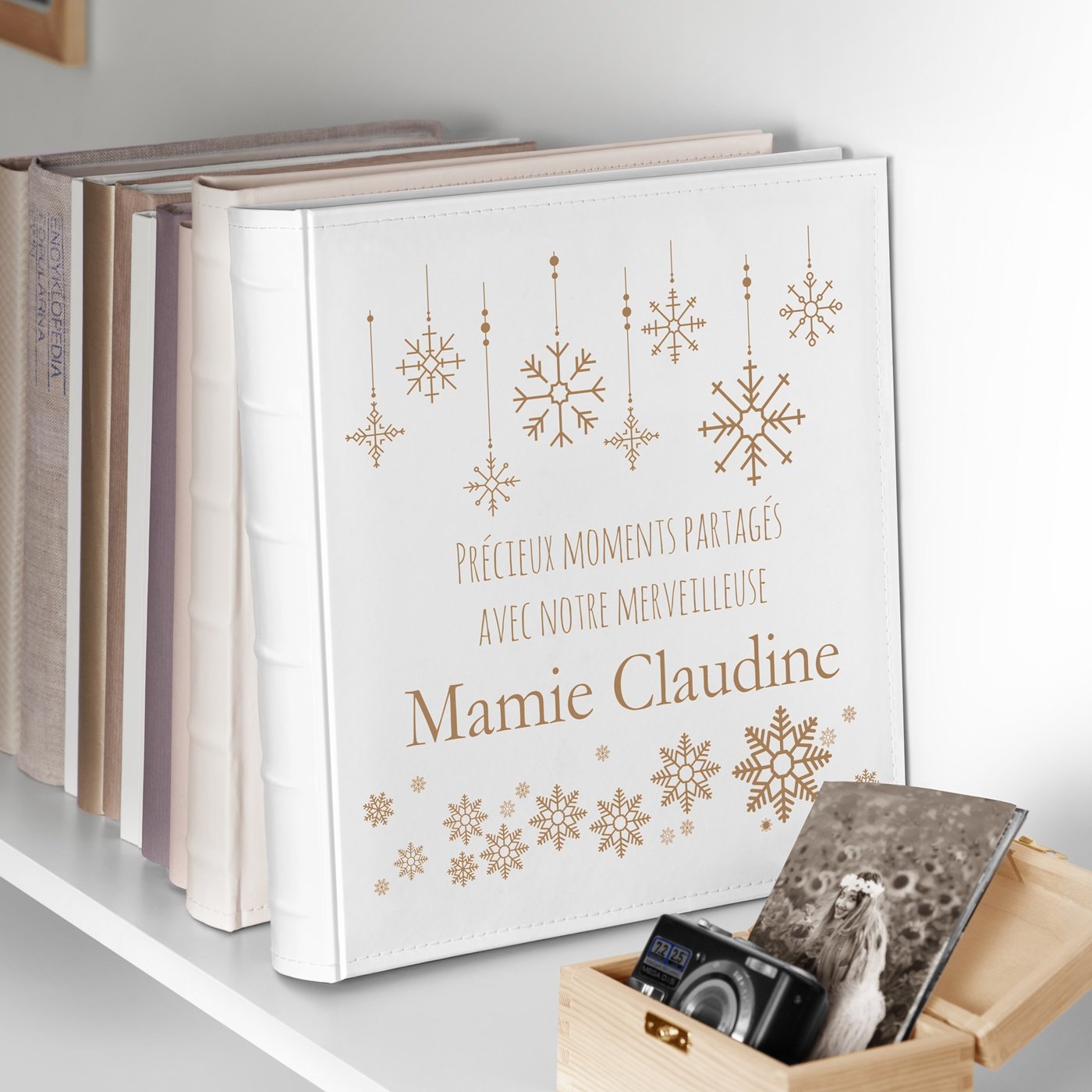 Murrano Personalized Large Format Photo Album for Grandma for Christmas