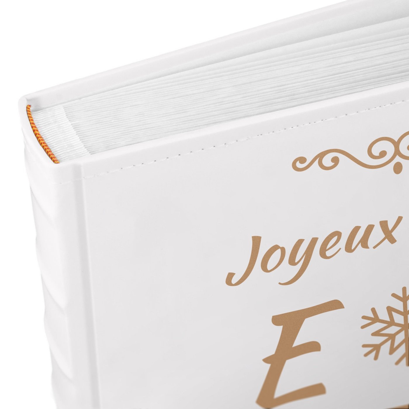 Murrano Joyous Christmas Large Format Photo Album with Customization for Couple