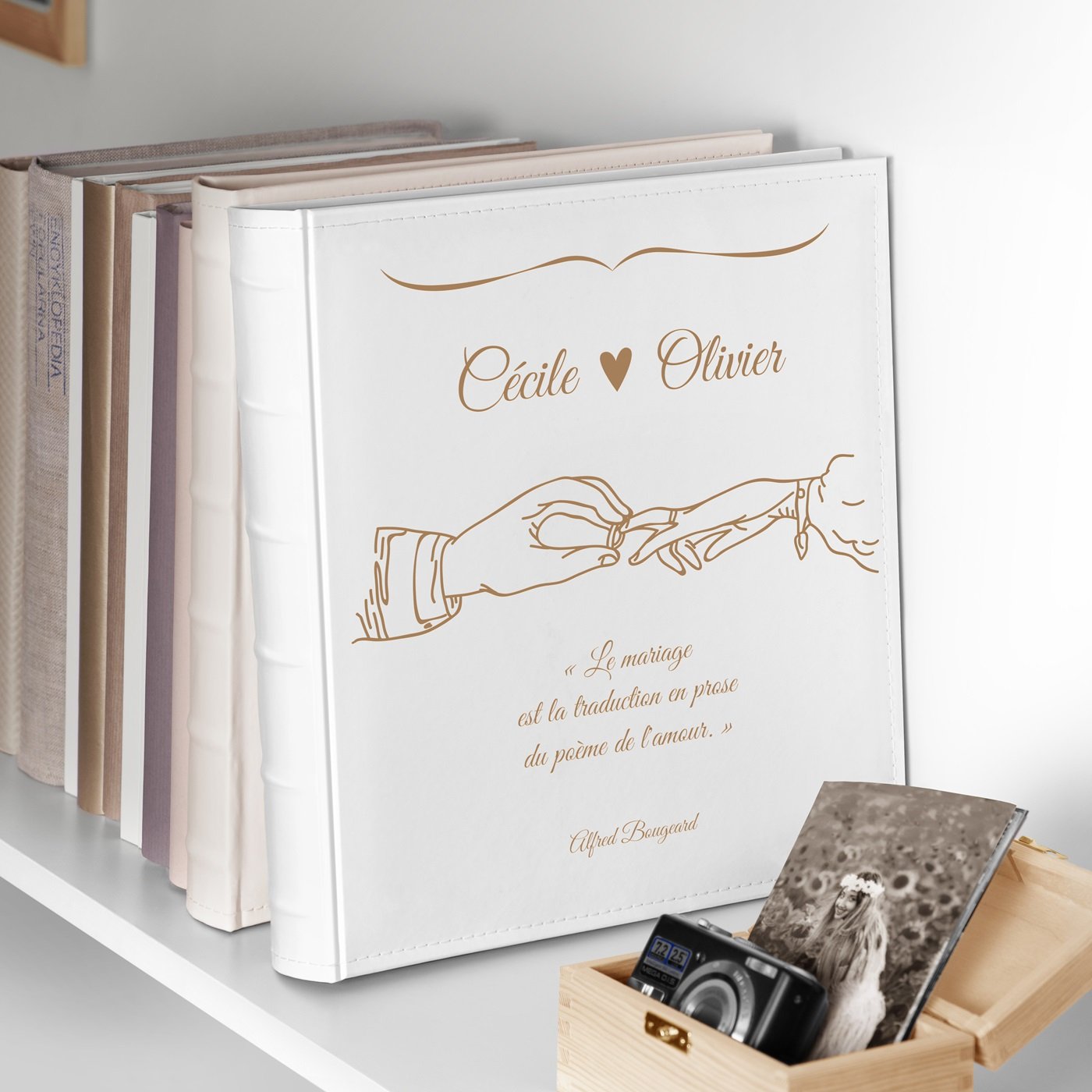 Murrano Large Format Photo Album with Customization for Wedding Memories