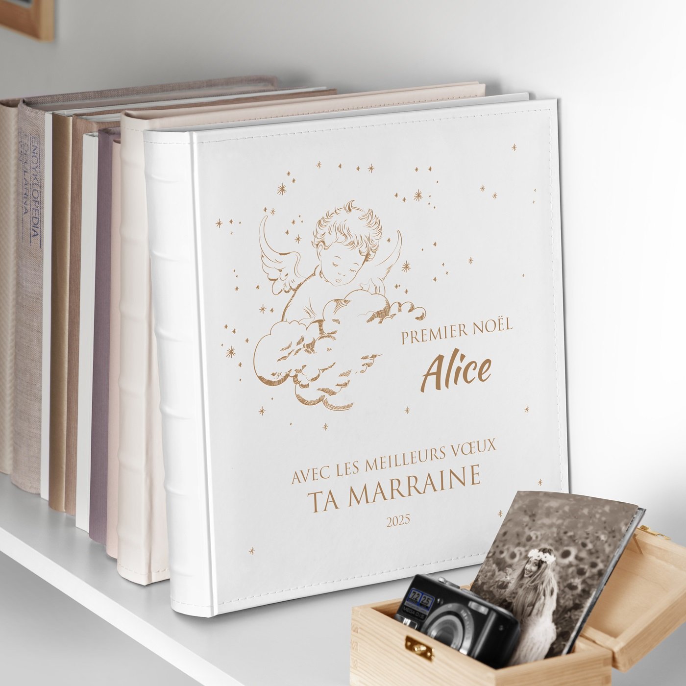 Album photo Murrano grand format personnalisé pour fille pour Noël