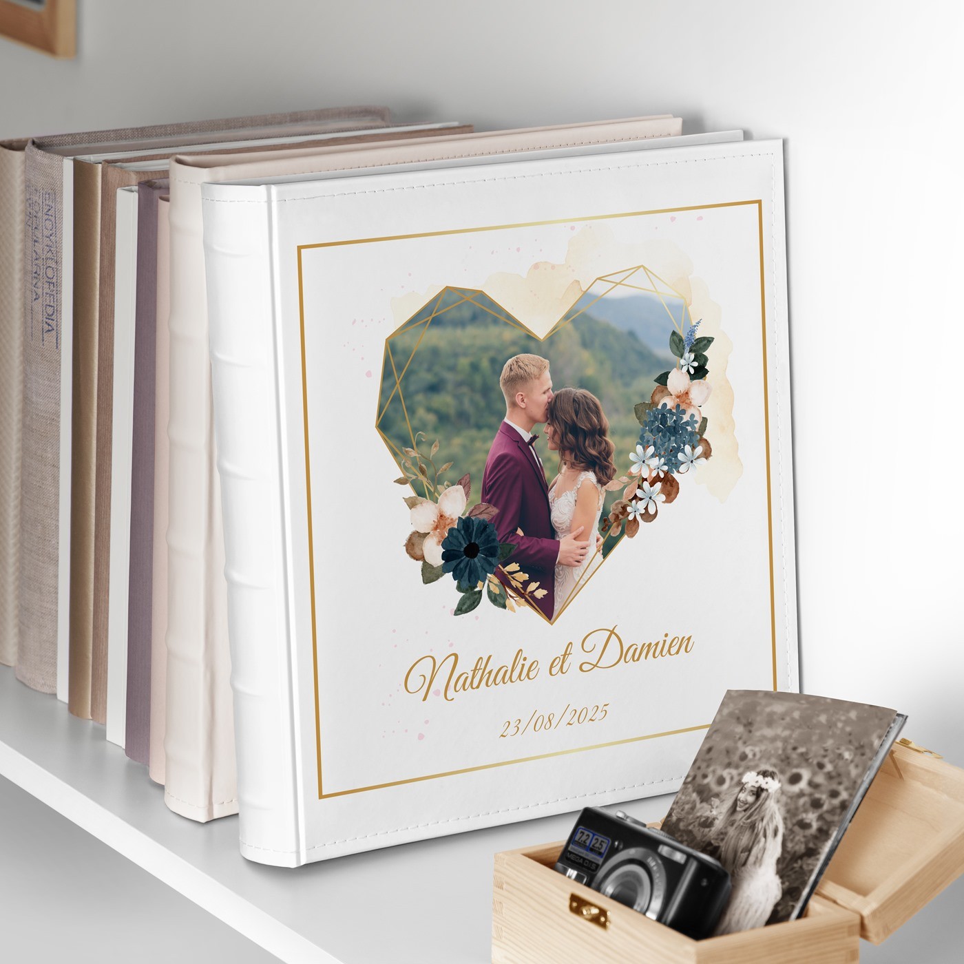 Album photo Murrano pour couple - Livre de souvenirs 10x15