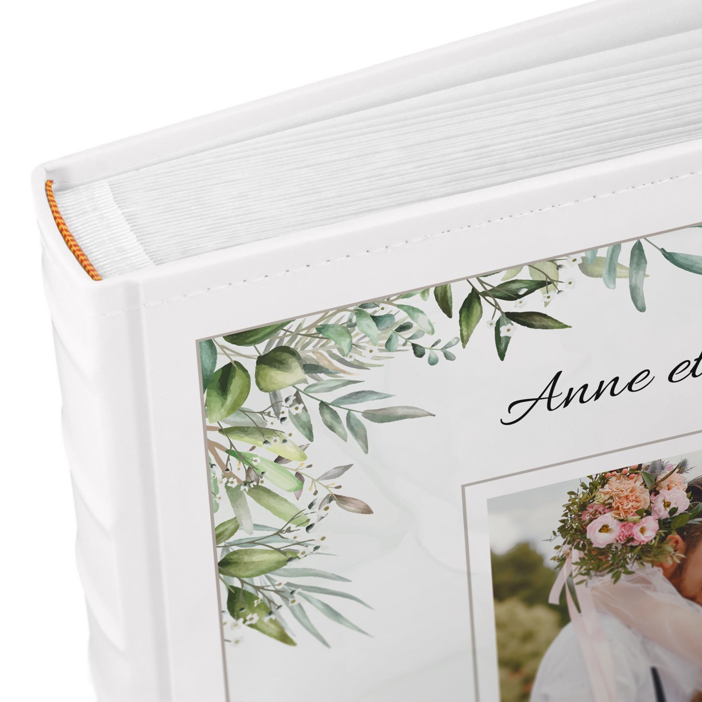 Murrano Photo Album 10x15 with Custom Print on Cover for Friends or Weddings