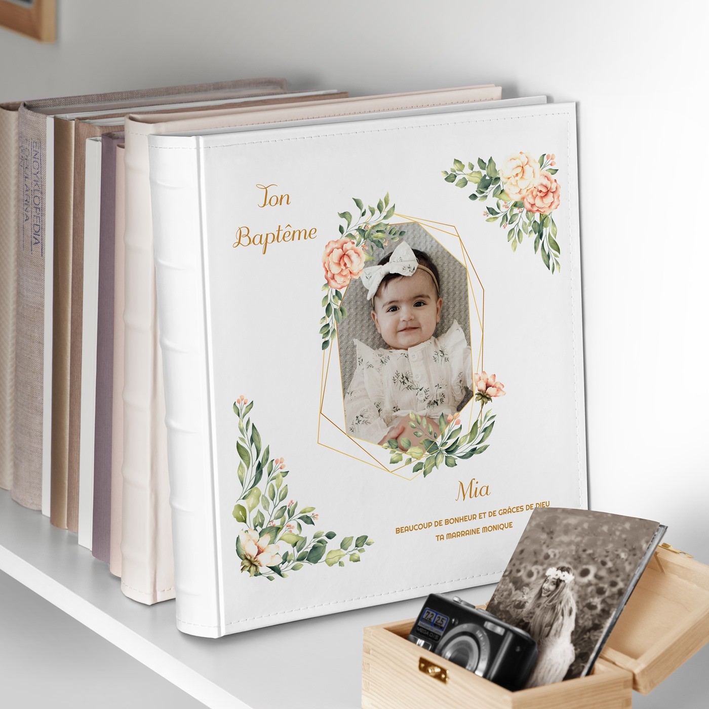 Album photo baptême bébé fille Murrano 10x15