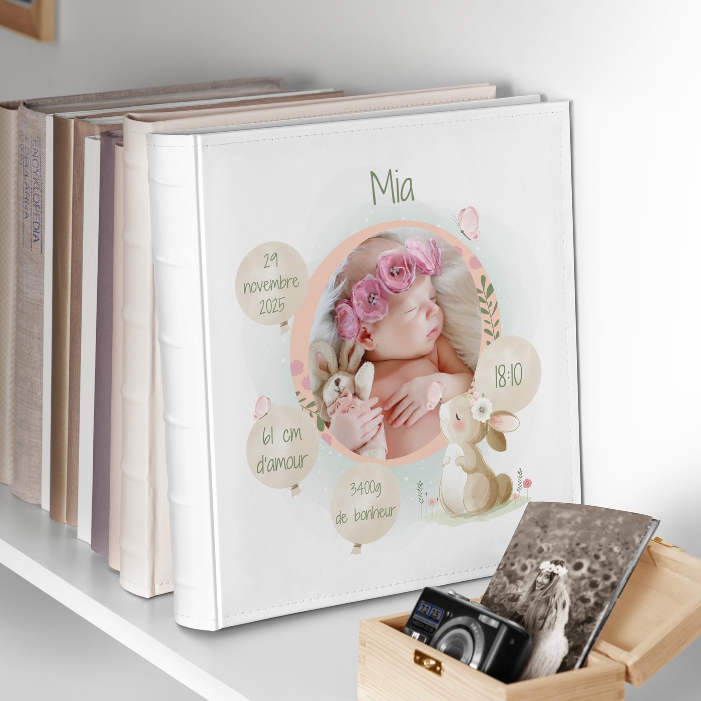 Murrano Baby Girl Baptism Photo Album 10x15