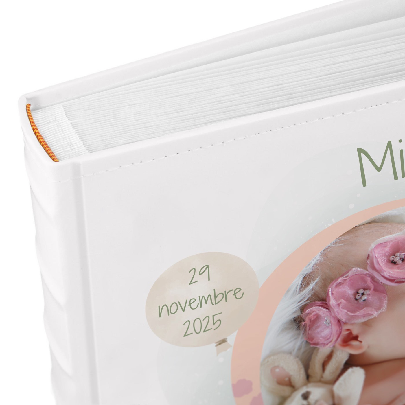 Murrano Baby Girl Baptism Photo Album 10x15