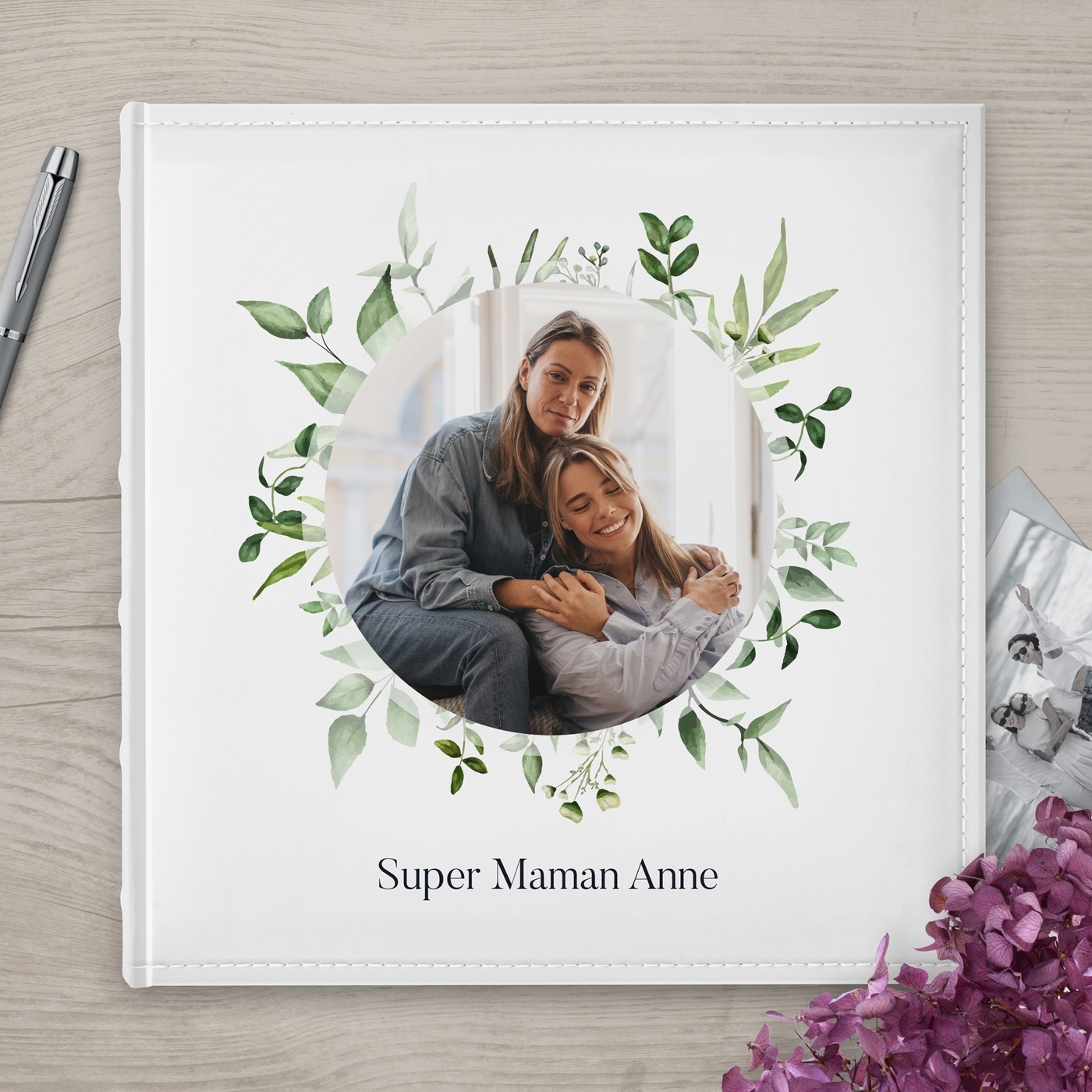 Álbum de fotos Murrano 10x15 con portada personalizada para mamá