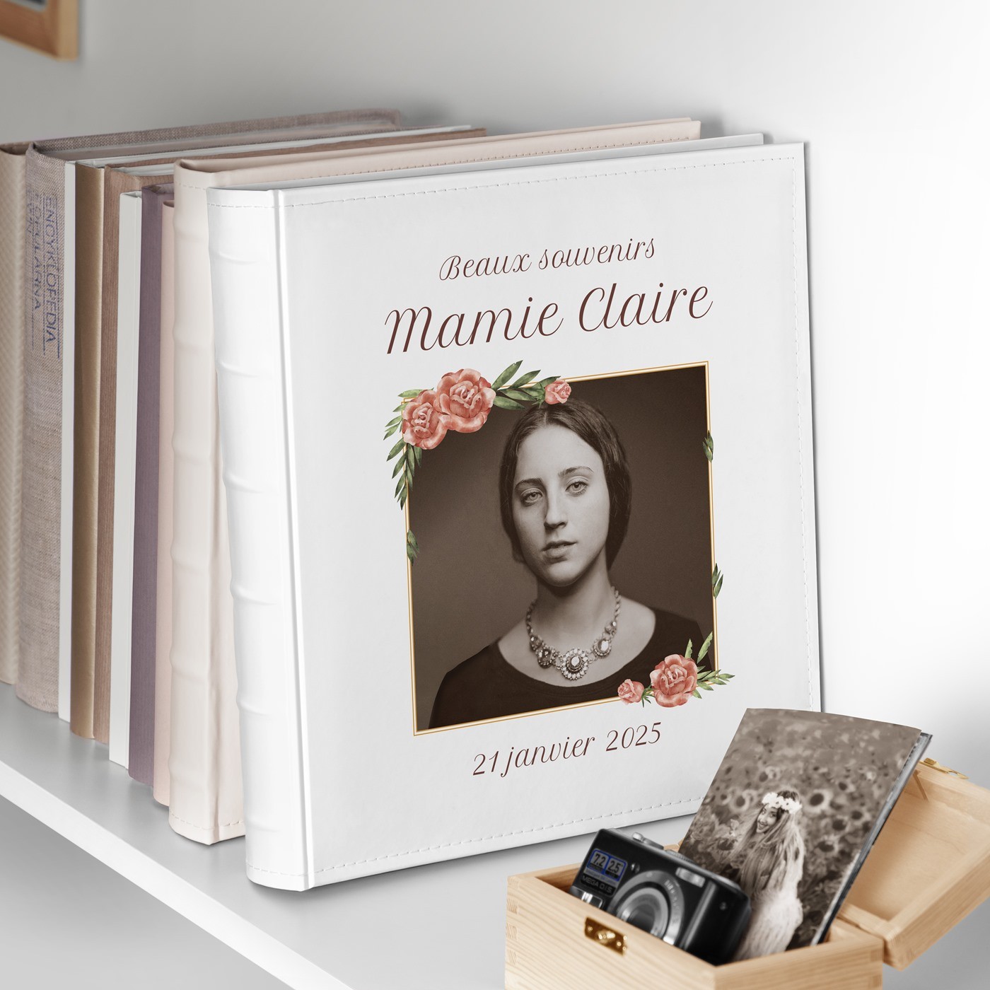 Murrano Photo Album 10x15 with Printed Cover for Grandparents