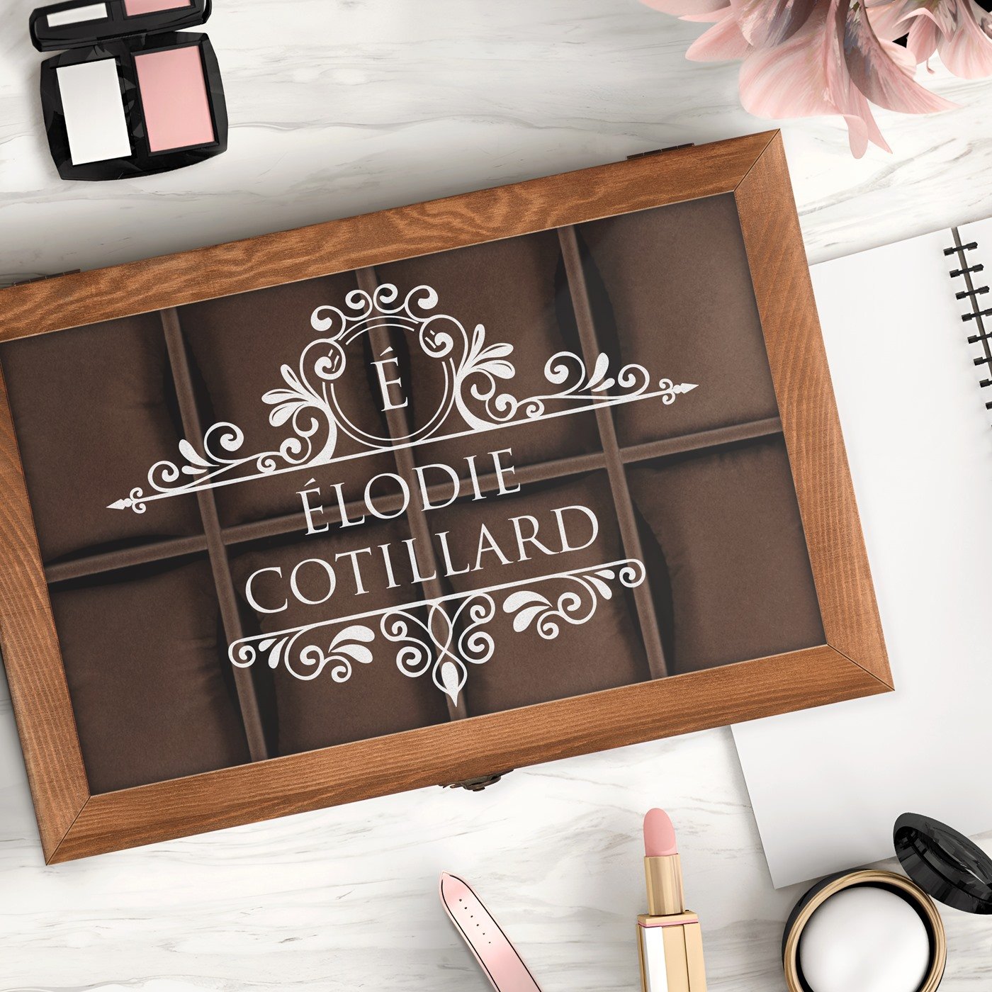Caja para relojes y joyas personalizada de Murrano