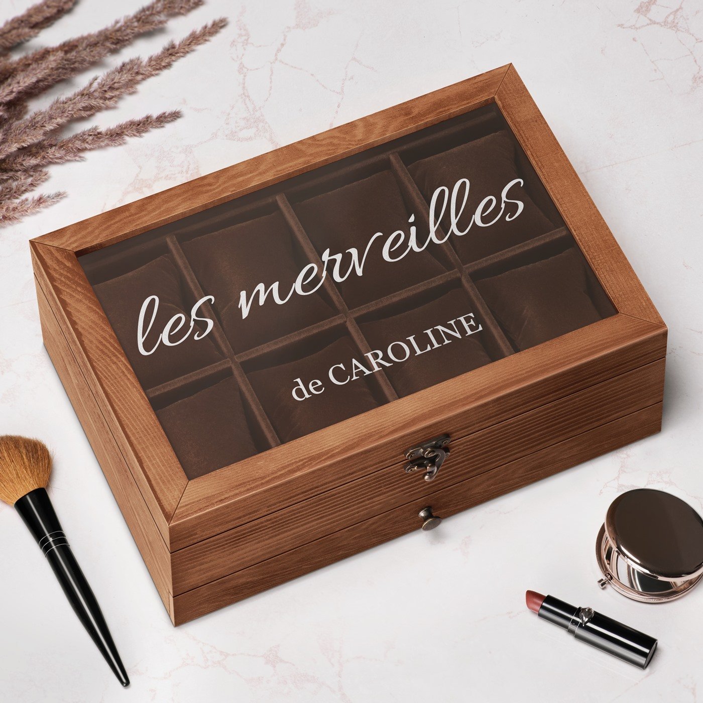 Murrano Personalized Watch and Jewelry Box
