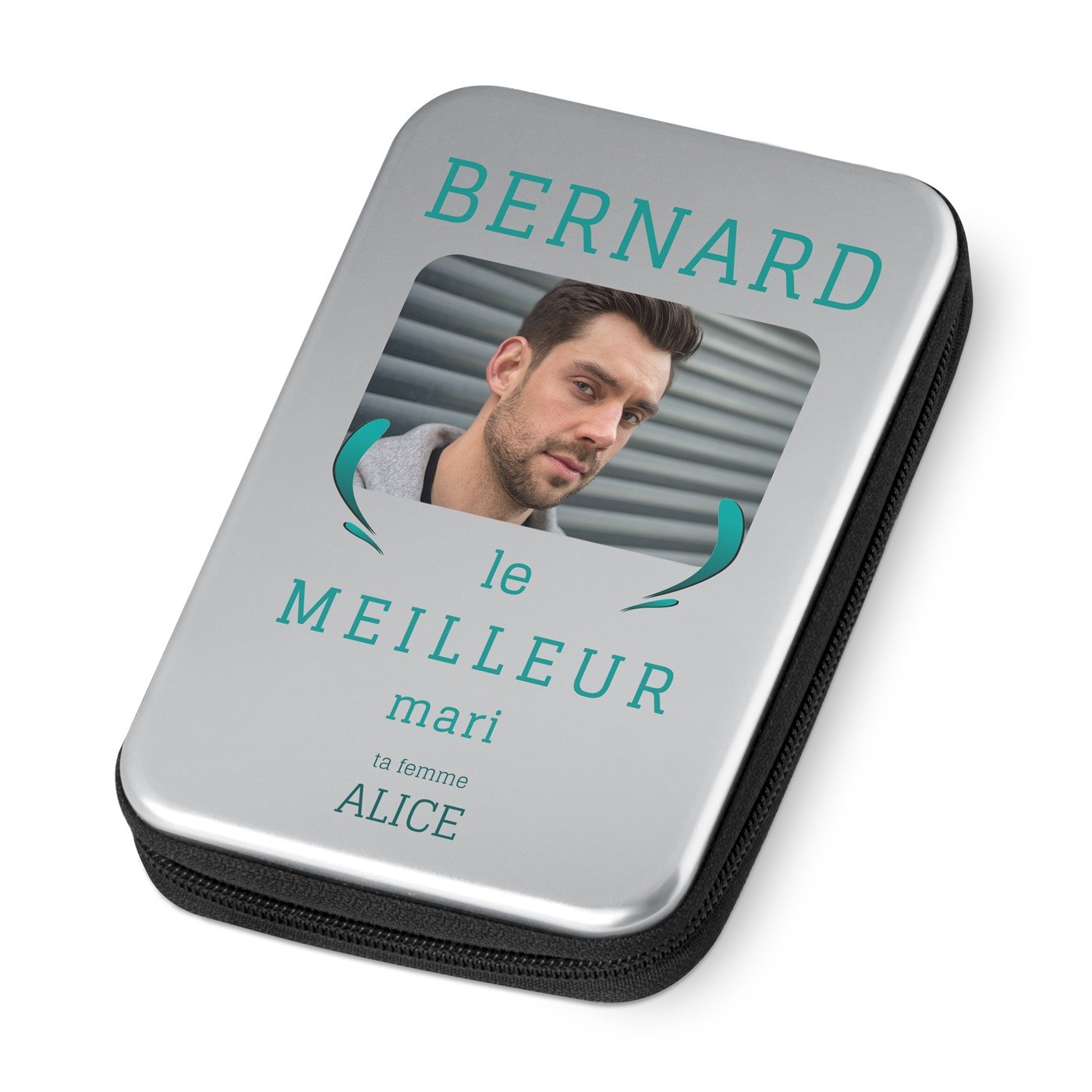 Personalized Tool Box with Photo for Husband